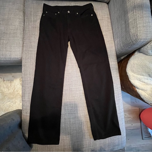 Levi's 514 Men's Slim Straight Black Chinos/Jeans Sz 33x32 - Picture 6 of 7